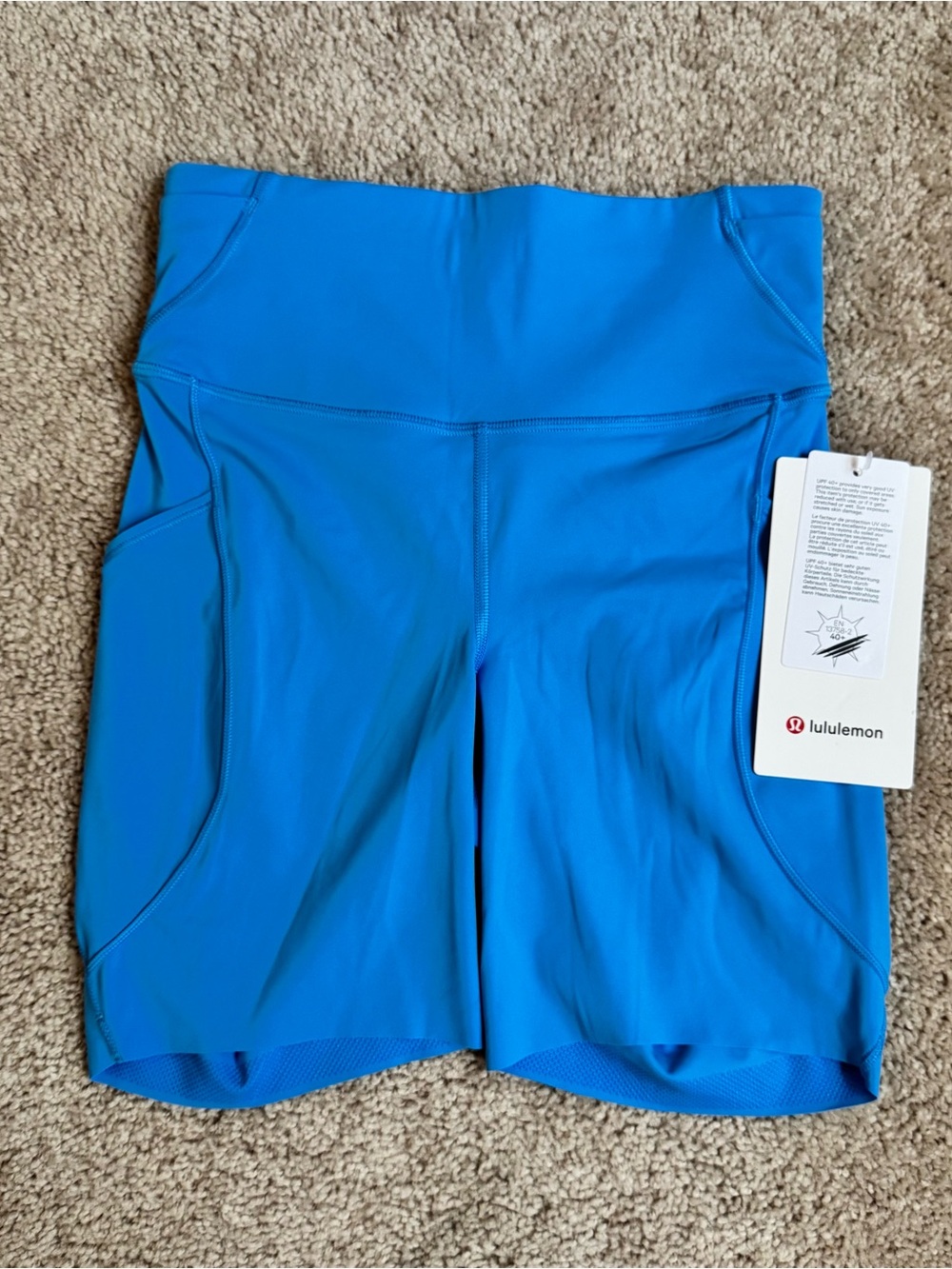 Lululemon Fast and Free HR Short 6” with Pockets – Ocean Wave